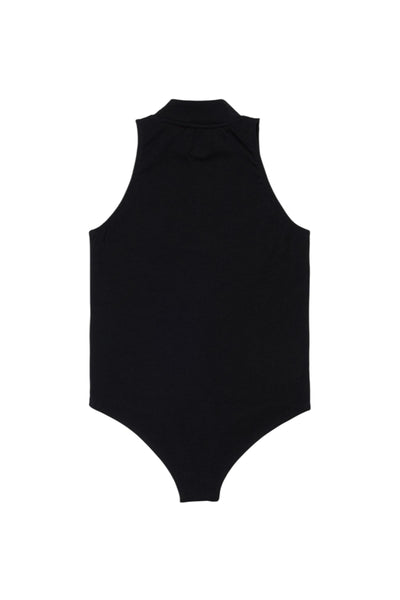 Body nero con logo per bambina Diesel J02577 K900 