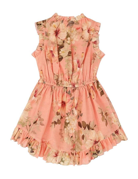 Abito rosa con stampa floreale per bambina Zimmermann 1897DSS263 PNKH 