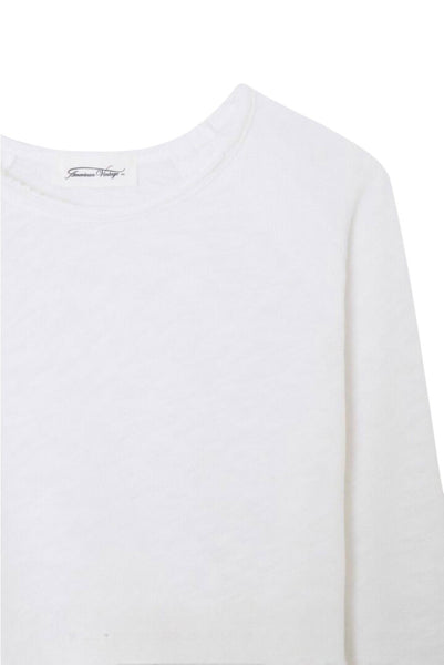 Maglia bianca per neonati e bambini American Vintage KSON02BG BLANC 