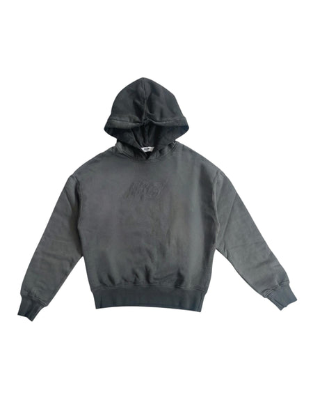 Felpa con cappuccio piombo con logo per bambini Msgm F5MSJUHS020 103 