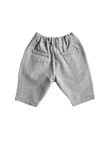 Pantalone grigio gessato per neonato Fiorile 1501 001 