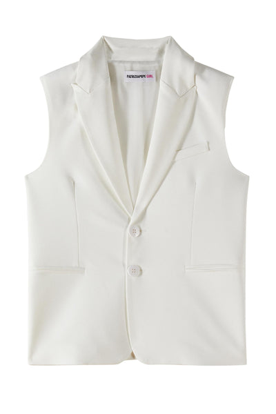 Gilet bianco per bambina Patrizia Pepe 7S0278 W146 