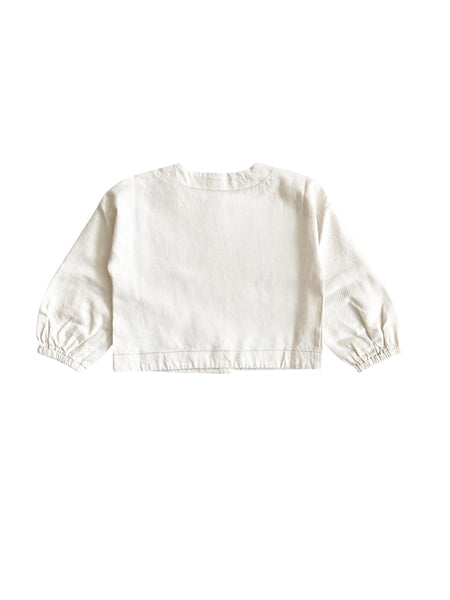 Giacca in denim panna per neonata e bambina Zhoe & Tobiah TON1 45 