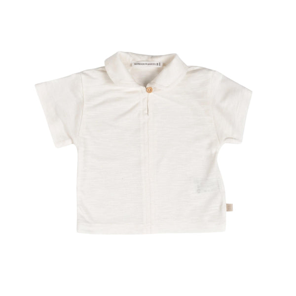 T-shirt con colletto per neonato Bamboom 1117TE00012 OFFWHITE 