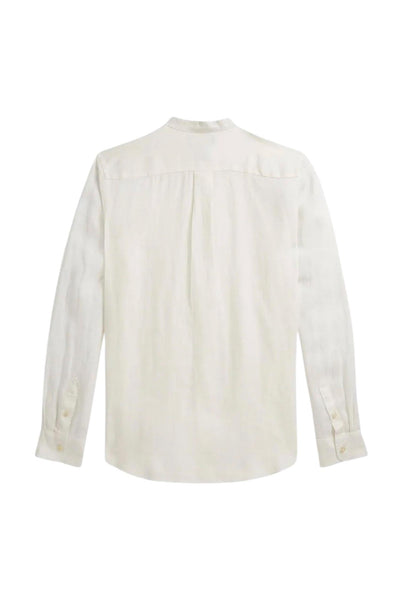 Camicia in lino panna con logo per bambino Ralph Lauren Kids 323964592501 NEVIS 