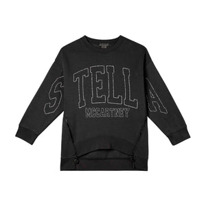 Felpa nera con stampa per bambina Stella McCartney kids TX4C10-Z0453 961 