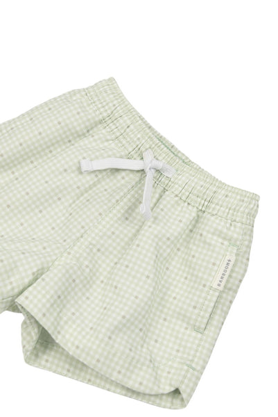 Costume a righe bianche e verdi per neonato Bamboom 982 BEACH DAYS 