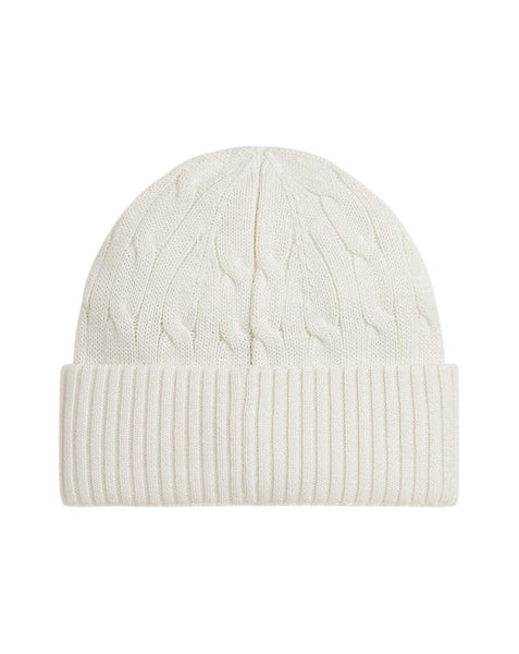 Cuffia bianca in cotone a trecce per bambini Ralph Lauren Kids 323980663009 NEVIS 
