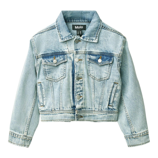 Giubbino in denim blu per bambini Molo HIPOLITO 5457 