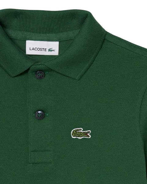 Polo verdone con logo per neonato e bambino Lacoste 847386 F9W 