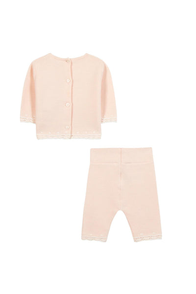 Set in maglia rosa per neonata Tartine et Chocolat CC36000-30 ROSEE 