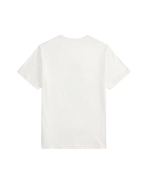 T-shirt bianca con stampa per bambino Ralph Lauren Kids 323P00508001 WHITE 