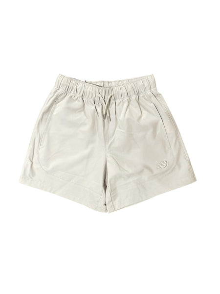 Short beige con logo per bambino New Balance YB6148O8 TIMBERWOLF 
