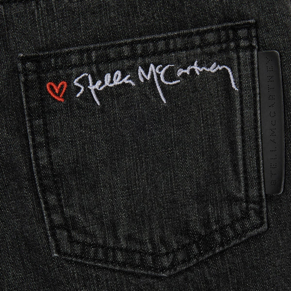 Jeans in denim nero per bambina Stella McCartney kids TX6D40-Z0746 961 