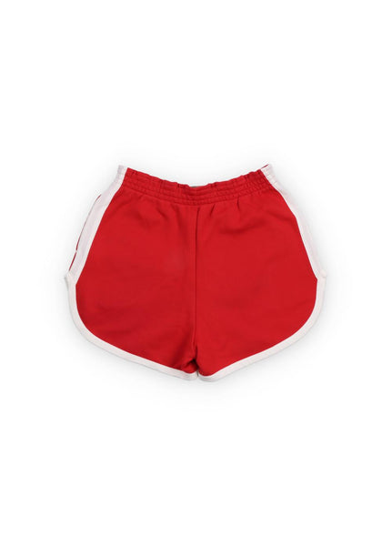 Shorts rosso in felpa con logo per bambina The New Society PEONY SHORT TULIP RED 