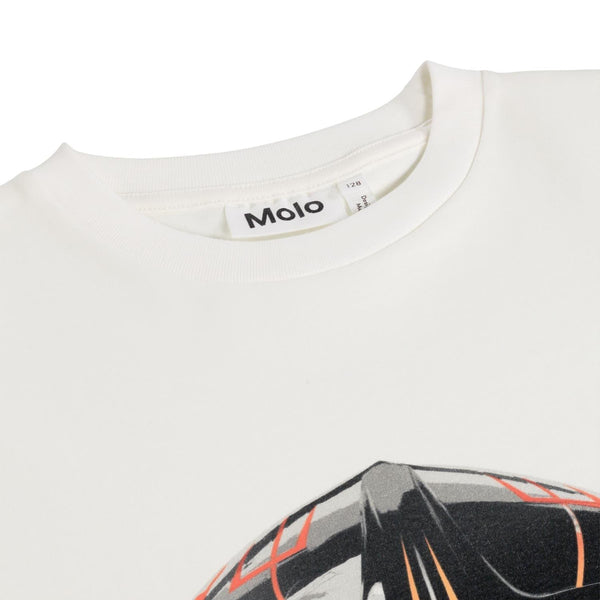 T-shirt bianca con stampa per bambino Molo RILEY 9879 