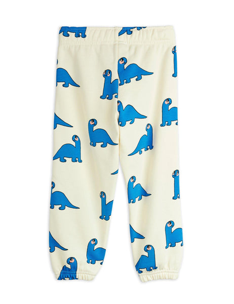 Pantalone in felpa panna con stampa all over per neonati e bambini Mini Rodini 2573012611 OFFWHITE 