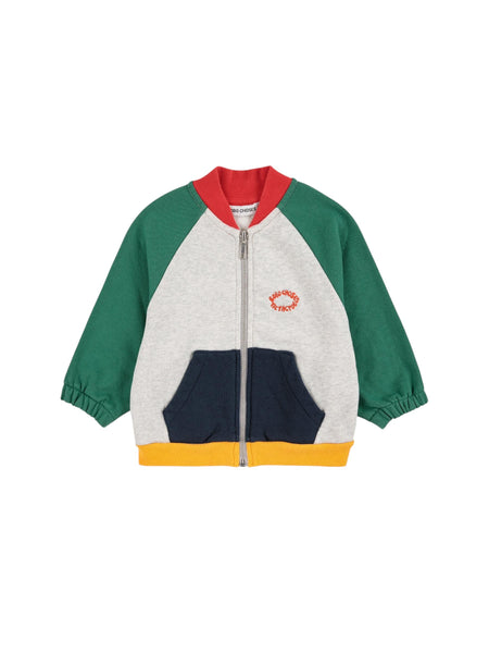 Felpa aperta color block per neonato Bobo Choses B225AB061 UNI 