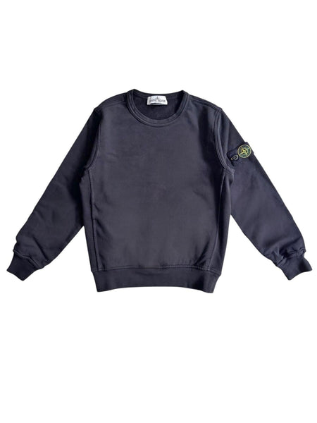 Felpa nera con logo per bambino Stone Island L1S166100005 S0040 V0029 