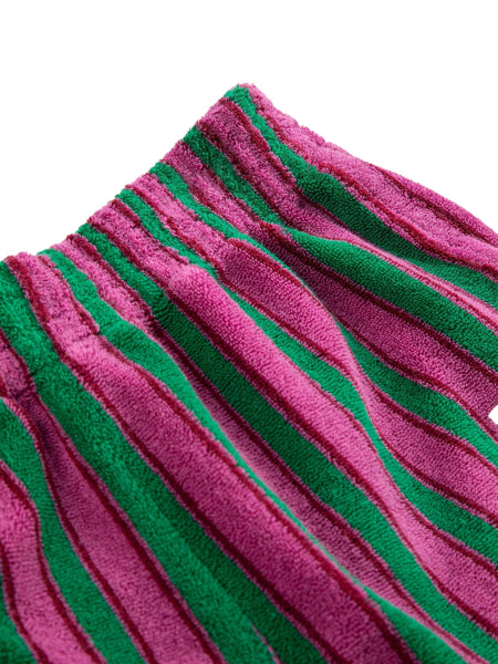 Shorts in spugna a righe multicolor per neonata e bambina Bobo Choses B126AC056 UNI 