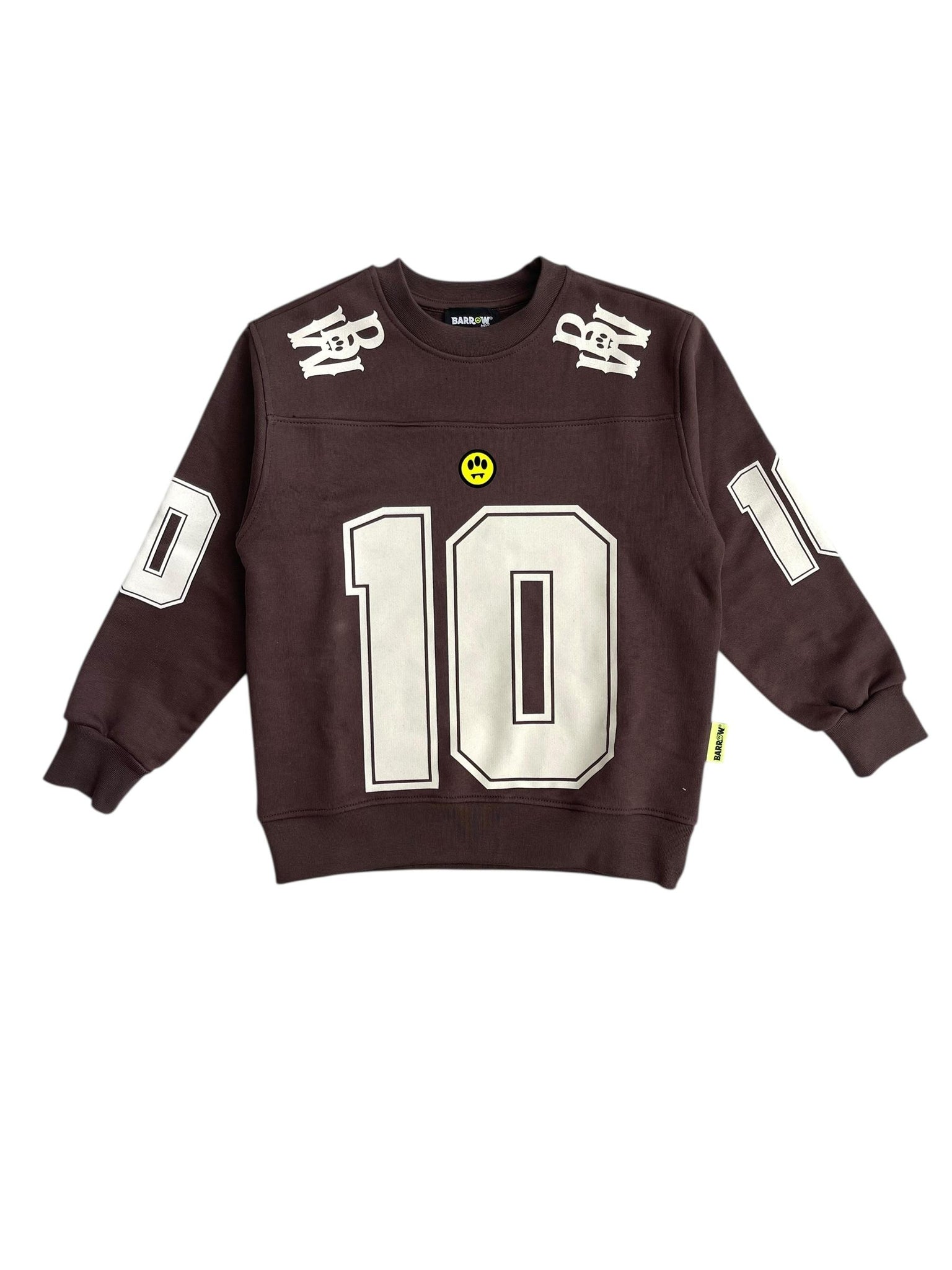 Felpa marrone con stampe per bambini Barrow F5BKJUSW066 308 