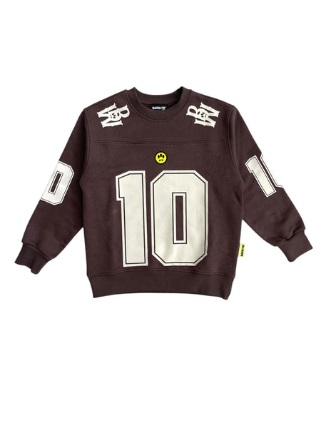 Felpa marrone con stampe per bambini Barrow F5BKJUSW066 308 