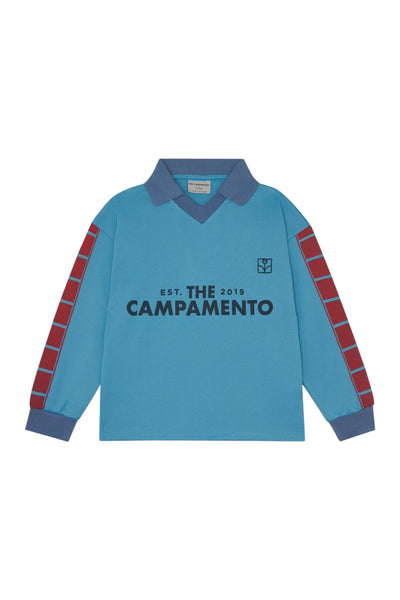 Polo blu per bambino The Campamento TC-AW25-32 BLUE 
