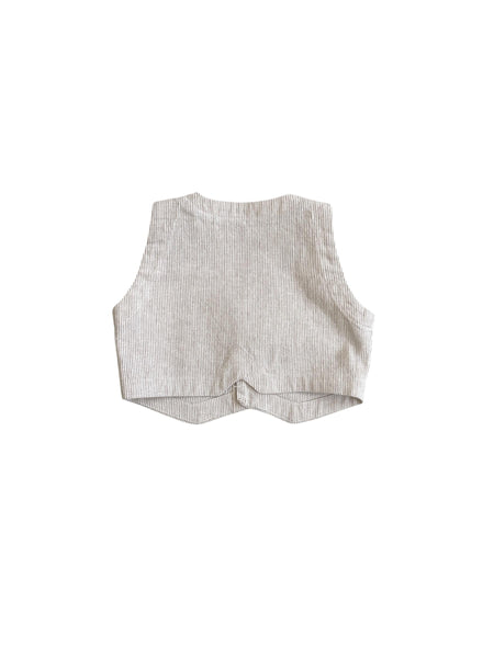 Gilet a righe avena per neonato Zhoe & Tobiah ATR6 340 