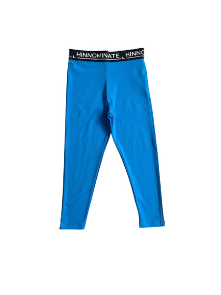 Leggings azzurro con logo per bambina Hinnominate 3645P00357 AZZURRO 
