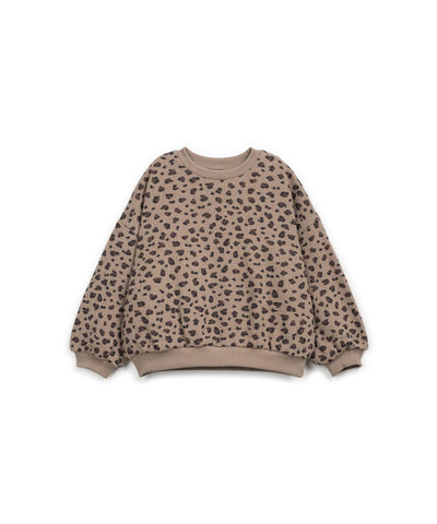 Maglia fango con stampa animalier per bambina Play up 4AR11352 E745B 