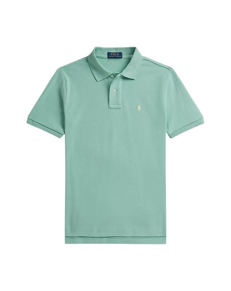 Polo verde acqua con logo per bambino Ralph Lauren Kids 323703632508 CELADON 