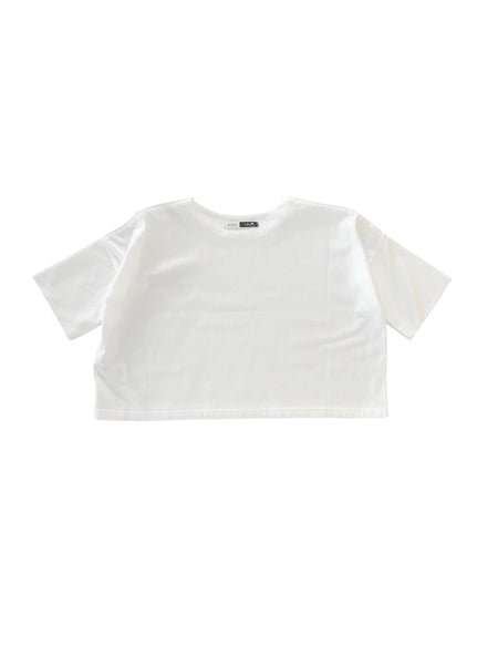 T-shirt bianca per neonati e bambini Cucù Lab MALIBU SUMMER BIANCO 