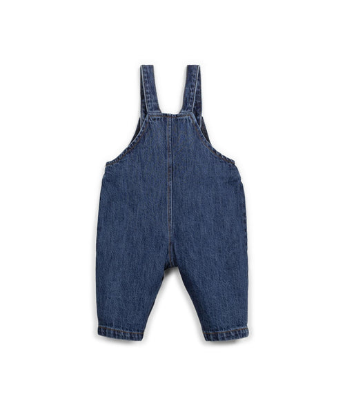 Salopette in denim blu per neonati Play up 1AR11503 D001 