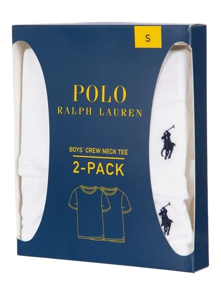 Set 2 t-shirts bianche con logo per bambino Ralph Lauren Kids 9P5006 001 