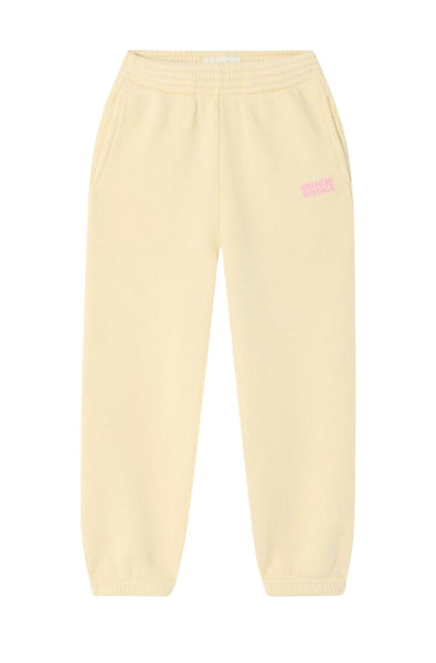 Pantalone in felpa vaniglia con logo per neonati e bambini American Vintage KIZU05B VANILLE VINTAGE 