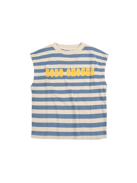 T-shirt a righe panna e blu per neonato e  bambino Bobo Choses B126AC140 UNI 