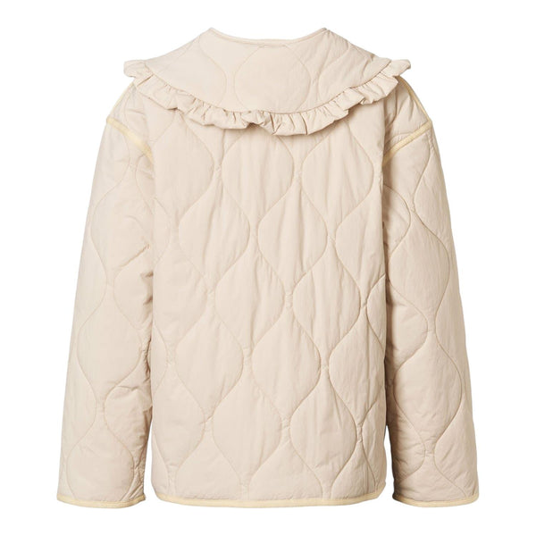 Giubbino trapuntato beige con colletto per bambina Molo HAILEY 5645 