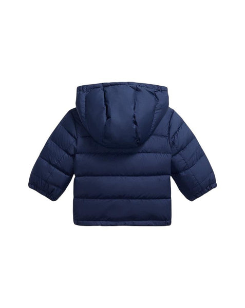 Piumino blu con logo per neonato Ralph Lauren Kids 320969861002 NAVY 