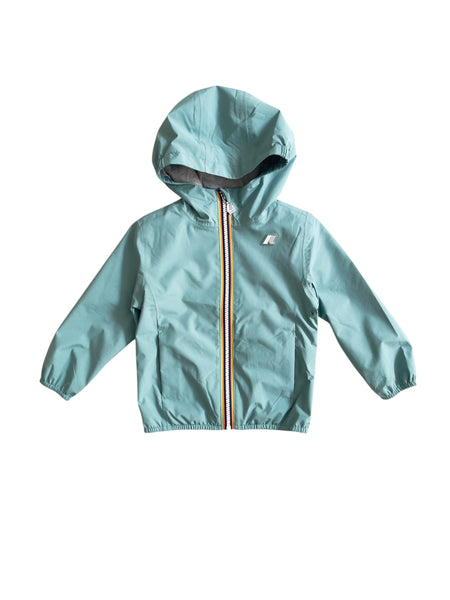 Giubbino con cappuccio verde per neonati e bambini K-WAY K2148NW WIC 