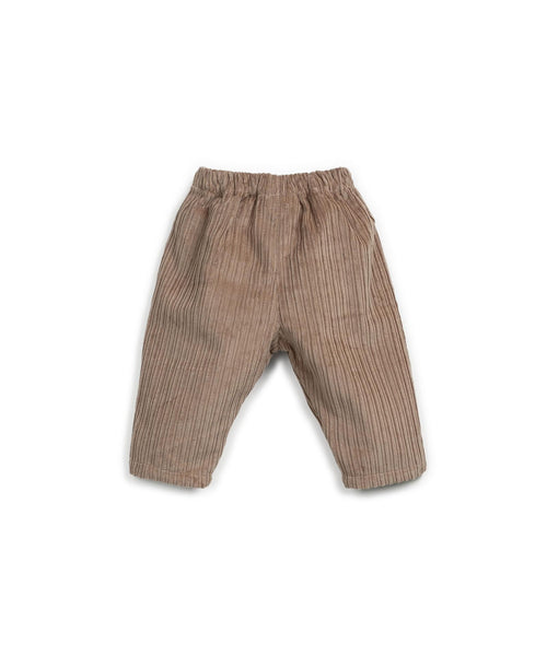 Pantalone in velluto a coste marrone per neonato Play up 1AR11603 P8082 