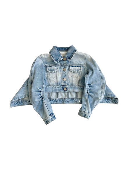 Giubbino in denim per bambina Lulù by Miss Grant LL4271 BLU 