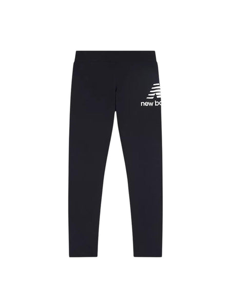 Leggings nero con logo per bambina New Balance LAKG0012 BK 