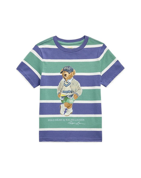 T-shirt a righe multicolor per neonato e bambino Ralph Lauren Kids 322971435001 MULTI 