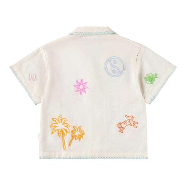 Camicia bianca con ricami per bambina Molo ROSALLE 5602 