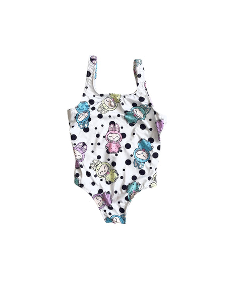 Costume intero con stampa all over per neonata  e bambina Mousse kids LKCI190 BABEFUR 