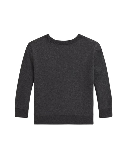 Felpa grigia con stampa per neonato e bambino Ralph Lauren Kids 322979490001 WINDSOR HEATHER 