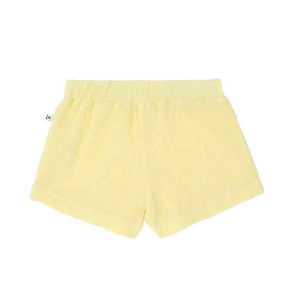 Shorts limone in spugna per neonata 1+ more in the family ESPORLES LEMON 