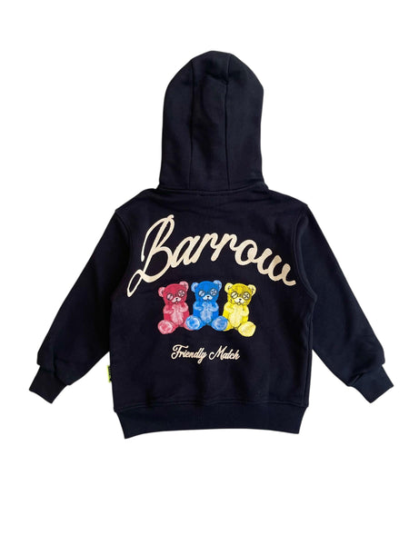 Felpa con cappuccio nera con logo per bambini Barrow F5BKJUHS102 110 