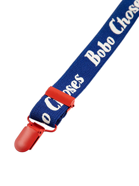 Bretelle blu con logo per bambino Bobo Choses B126AI038 UNI 