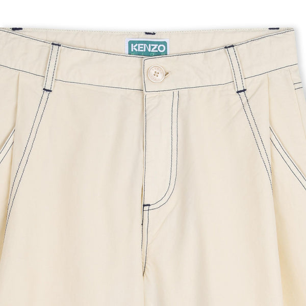 Bermuda beige con logo per bambino KENZO K61641 208 
